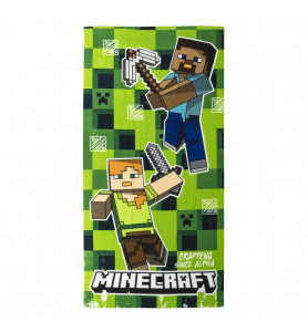 TELO MARE POLIESTERE MINECRAFT