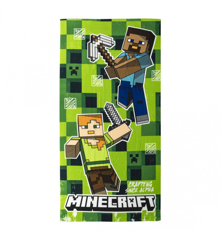 TELO MARE POLIESTERE MINECRAFT