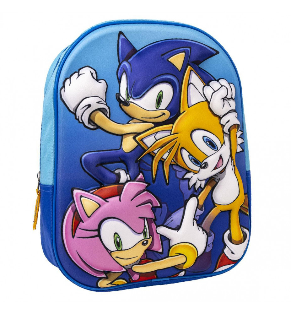ZAINO 3D 30 CM  SONIC TRIS
