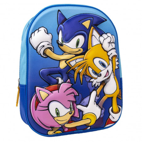 ZAINO 3D 30 CM  SONIC TRIS
