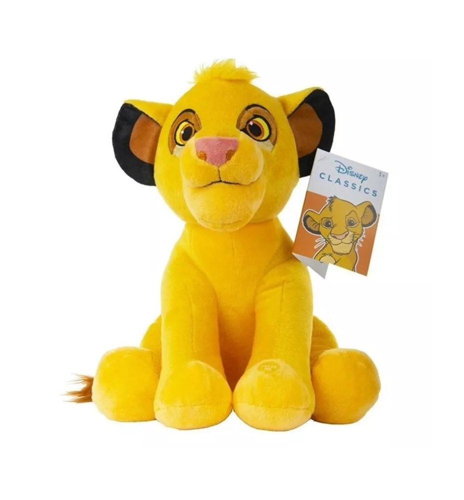 PELUCHE RE LEONE SEDUTO 30 CM  CON SUONO