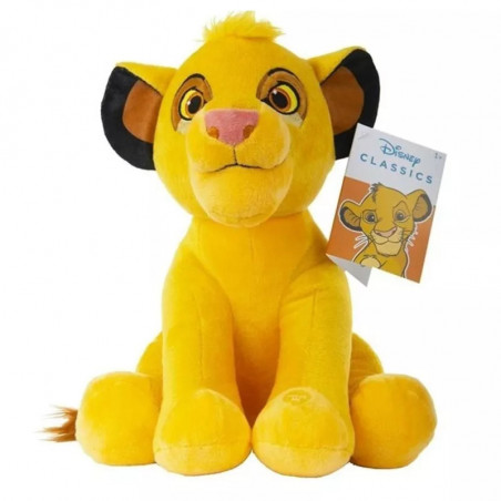PELUCHE RE LEONE SEDUTO 30 CM  CON SUONO