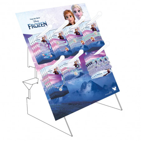 SET ACCESSORI CAPELLI CON ESPOSITORE FROZEN