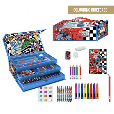 SET REGALO CARTE E COLORI IN VALIGETTA AVENGERS