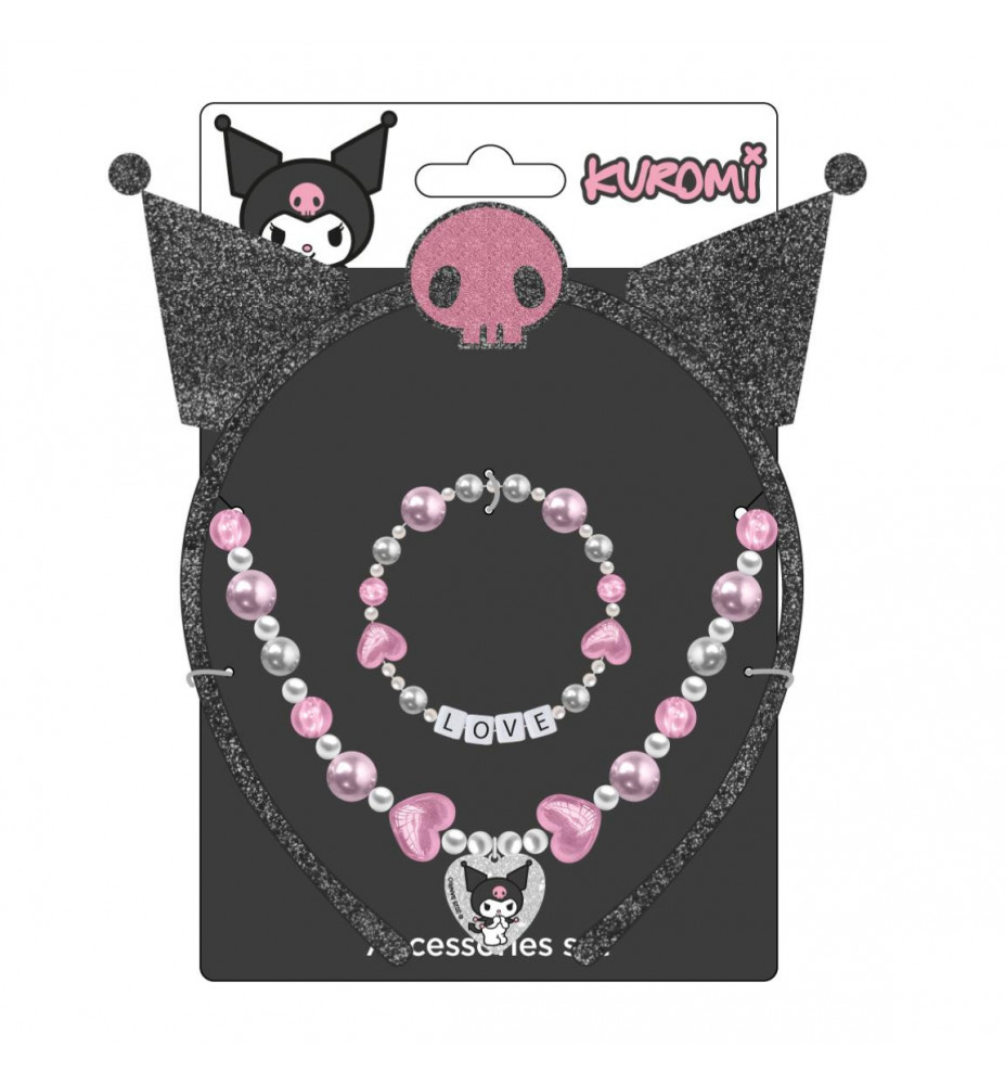 SET GIOIELLI+FRONTIERA KUROMI HELLO KITTY