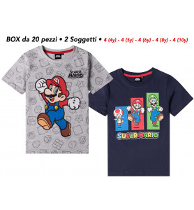 set 10 pz t-shirt super mario