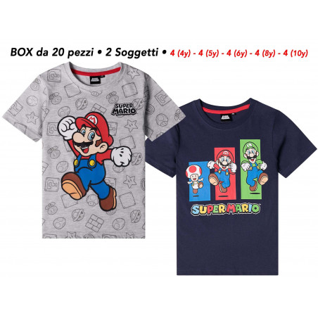 set 10 pz t-shirt super mario