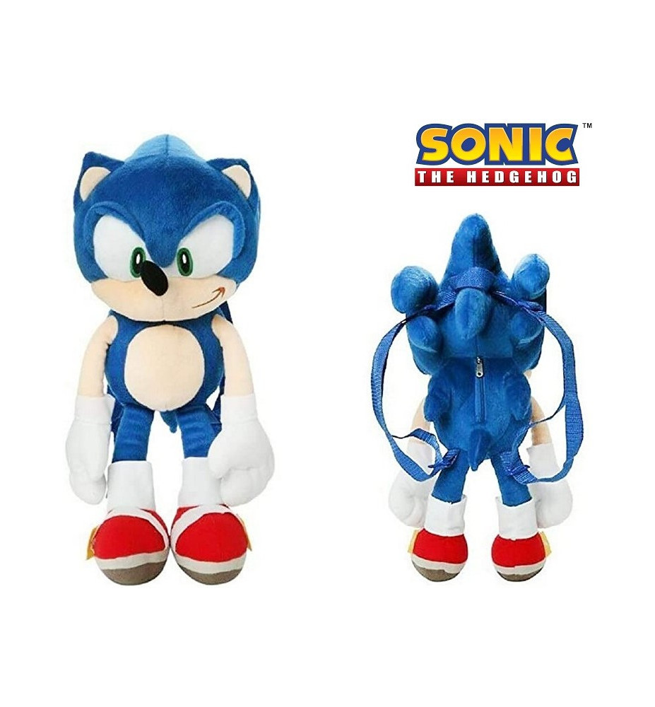 ZAINO 3D SONIC IN PELUCHE 50 CM