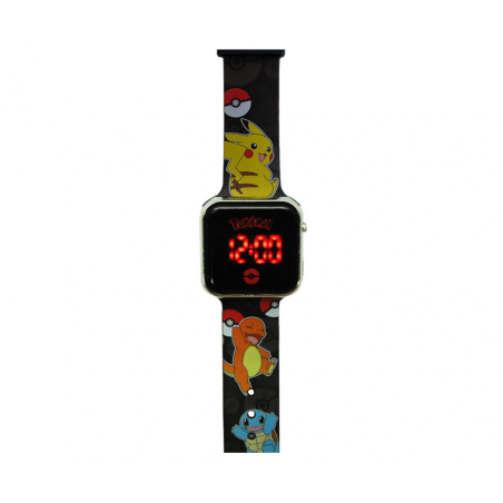 OROLOGIO DA POLSO QUARZO POKEMON PIKACHU & FRIENDS BLACK