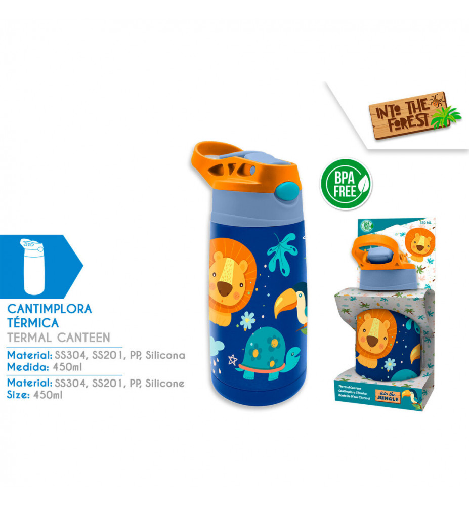 BORRACCIA ACCIAIO INOX ANIMALS 450CC