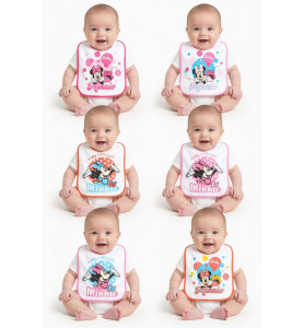 SET 6 PEZZI BAVAGLINI DISNEY BABY
